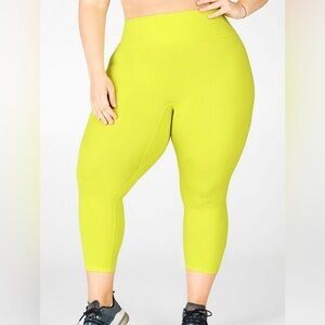 Nwt Fabletics Trinity Motion365 High Waisted Capri Leaf 3X